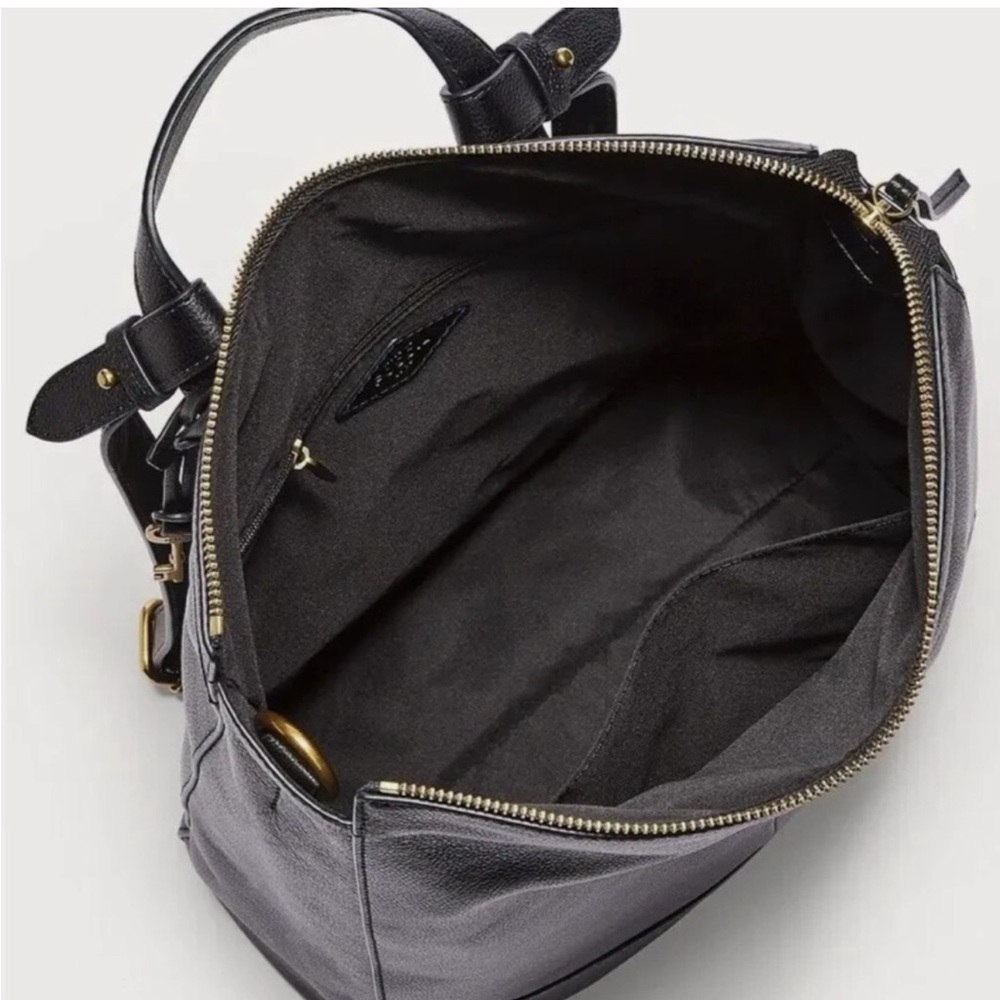 Fossil Black Leather Tote Bag - Picture 6 of 12
